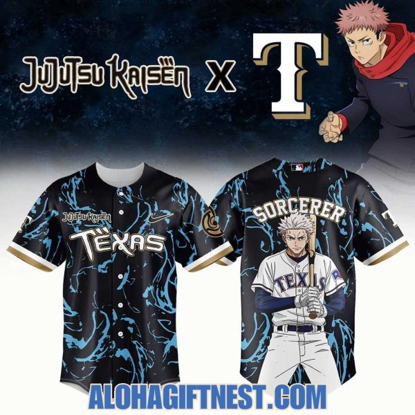 Texas Rangers Jujutsu Kaisen 2025 Special Edition Baseball Jersey