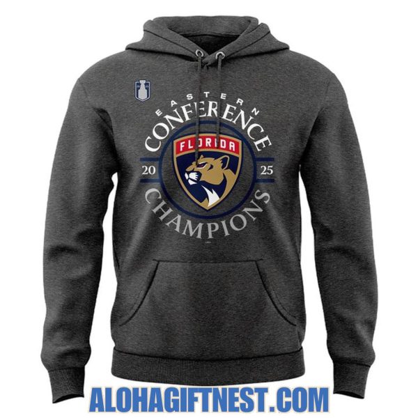 Florida Panthers Eastern Conference 2025 Champions Hoodie – Grey