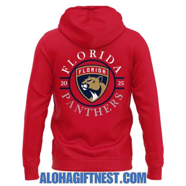 Florida Panthers Eastern Conference 2025 Champions Hoodie – Red
