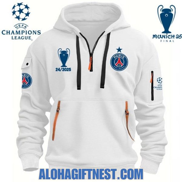Paris Saint-Germain F.C Champions League 24/2025 Munich 25 Final Quarter Zip Hoodie