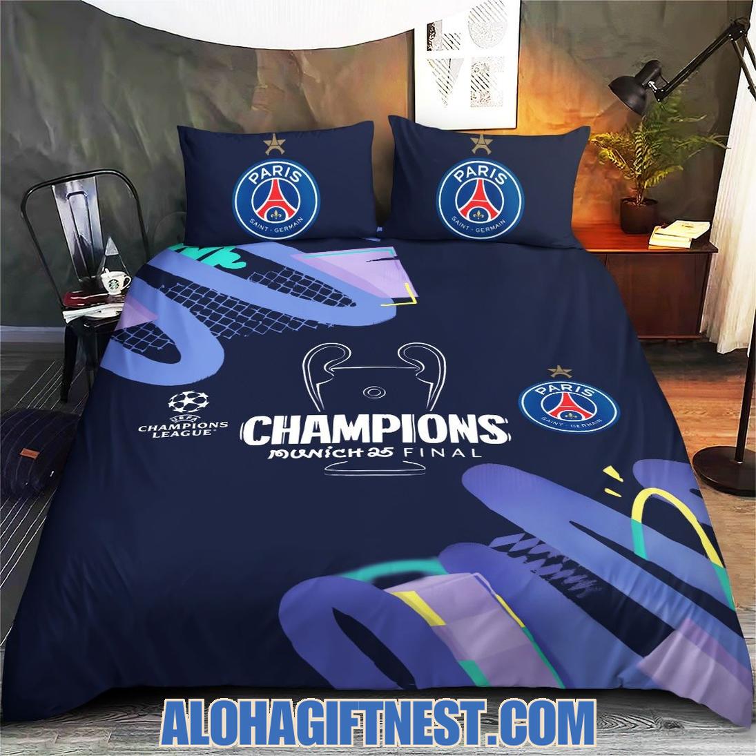 Paris Saint-Germain F.C Champions Munich 25 Final Bedding Set Paris Saint-Germain F.C Champions Munich 25 Final Bedding Set