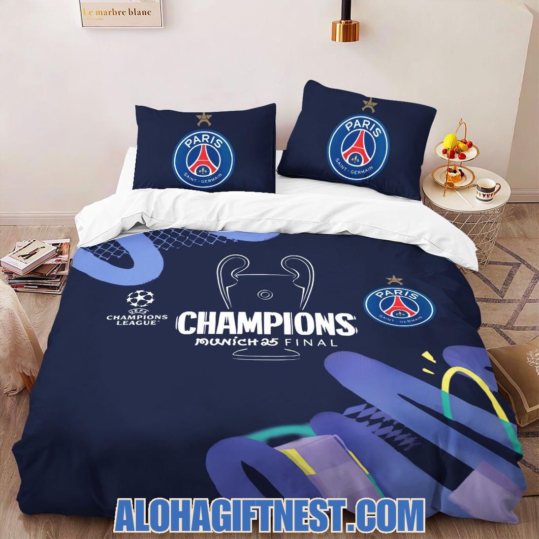 Paris Saint-Germain F.C Champions Munich 25 Final Bedding Set Paris Saint-Germain F.C Champions Munich 25 Final Bedding Set